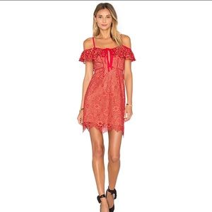 For Love and Lemons Rosemary Cherry Mini Dress